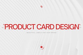 design creative product illustration and packaging cards