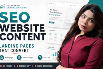 write SEO website content and landing page copy urgently