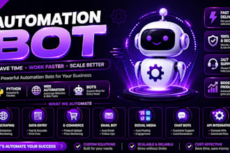 build custom automation bot, discord bot, script, web scraper, replit, jss, lua