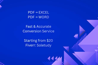 convert PDF to excel accurately