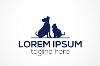 premium pet logo design for your beloved dog or horse