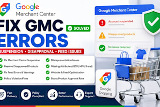 solve google merchant center product disapproval issues