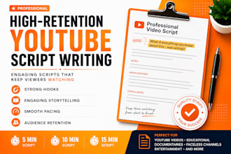 write engaging youtube scripts with strong hooks and storytelling