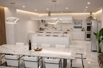 create a professional interior design with realistic 3d renderings