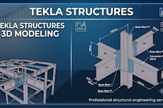 create tekla structures models, shop drawings and bom