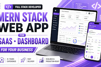 build a full stack mern web app or saas dashboard