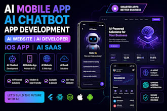 ai mobile app ai chatbot app development ai website ai developer ios app ai saas