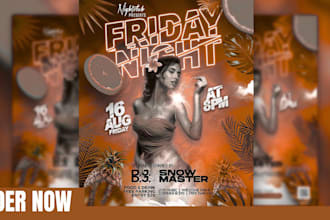 design eye catching event flyer party dj flyer and concert flyer