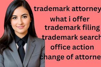 be your US trademark attorney registration, and patent filling