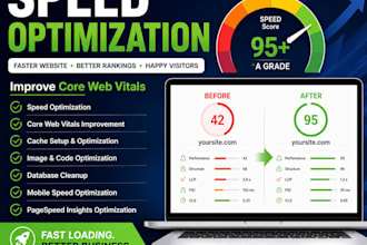 optimize wordpress speed and improve core web vitals