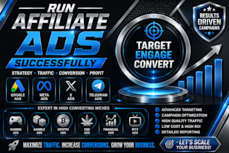 run affiliate ads, crypto ads, igaming, cbd financial ads, iptv ads successfully