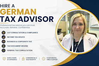 be your german tax advisor, steuerberater lawyer on tax, vat, income tax