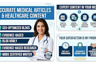 write accurate medical articles, notes, and healthcare content