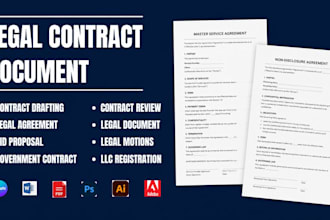 format legal contract agreement draft, ms word llc, rfp rfq government contract