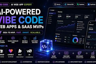 vibe code ai web app, build saas mvp, fix cursor, lovable, bolt, v0 expert