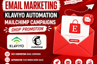 etsy email marketing klaviyo automation mailchimp campaigns shop promotion