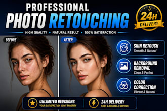 do high end photo retouching