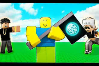 design professional roblox game thumbnail, icon, and banner