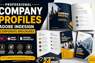 design adobe indesign company profiles and corporate brochures