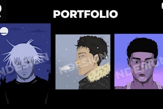 create a custom digital illustration