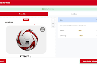 develop woocommerce product personalizer with logo and text