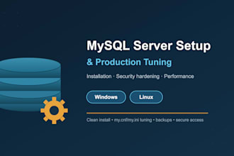 install mysql with production grade configs