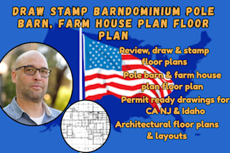 review draw stamp barndominium pole barn, farm house plan floor plan ca nj tx