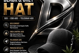 high quality black grey hat SEO cbd ads telegram ads