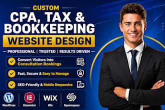 desige squarespace accountant website bookkeeping website tax consultant website