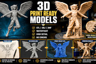 create stl files for 3d printing and custom product design
