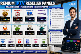 setup reseller panel, lion ott, mega ott, m3u, crystal, tivione, sltv, strong 8k