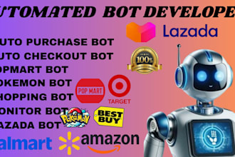 do auto purchase bot, auto checkout bot, auto buying bot, lazada bot, amazon bot