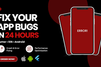 fix flutter app bugs, errors and crashes on android and ios