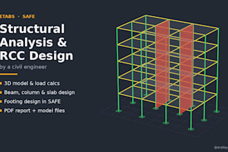 do structural analysis and rcc design in etabs and safe