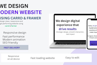design a high converting responsive carrd and farmer