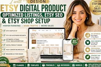 do etsy digital product design etsy shop setup etsy sales etsy product listing
