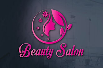 design a unique barber and beauty salon logo