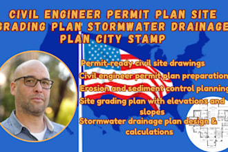 california permit plan site grading plan stormwater drainage plan city stamp