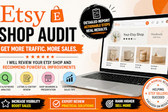 audit and optimize your etsy shop and boost your sales potentials