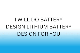 do battery design lithium battery design for you