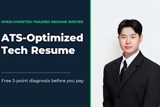 write an ats optimized resume for tech professionals