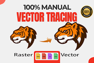 redraw logo to vector, convert image to vector, vector tracing to ai, svg, eps