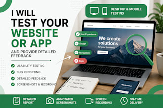 test your website or app and provide detailed feedback