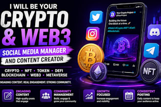 be your crypto and web3 social media manager and content creator