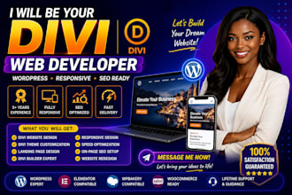 create divi wordpress website divi website design or redesign with divi theme