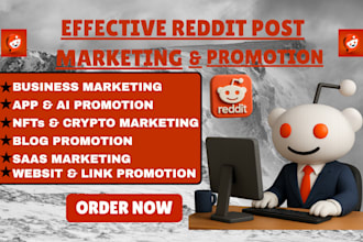 create high quality reddit seo backlink post to promote saas business website