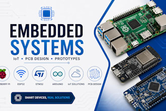 do esp32, stm32, arduino, raspberry pi,  and  custom circuit layout