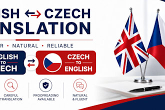 translate english to czech and czech to english