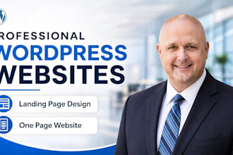 build wordpress website wordpress landing page design wordpress one page website
