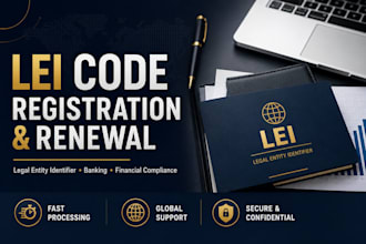register or renew your legal entity identifier lei code